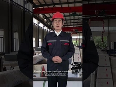 Empilhadeira de alumínio revestida com tinta PVDF com resistência química